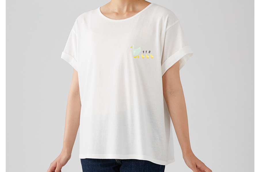 9TRUSS ロールアップTシャツ（レディース）