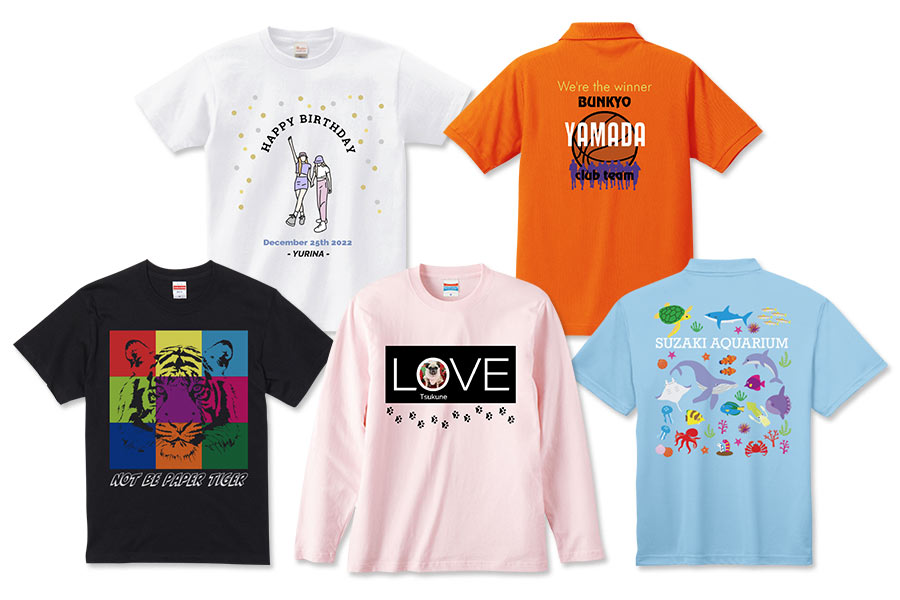 オンデマンド転写Tシャツポロシャツ1