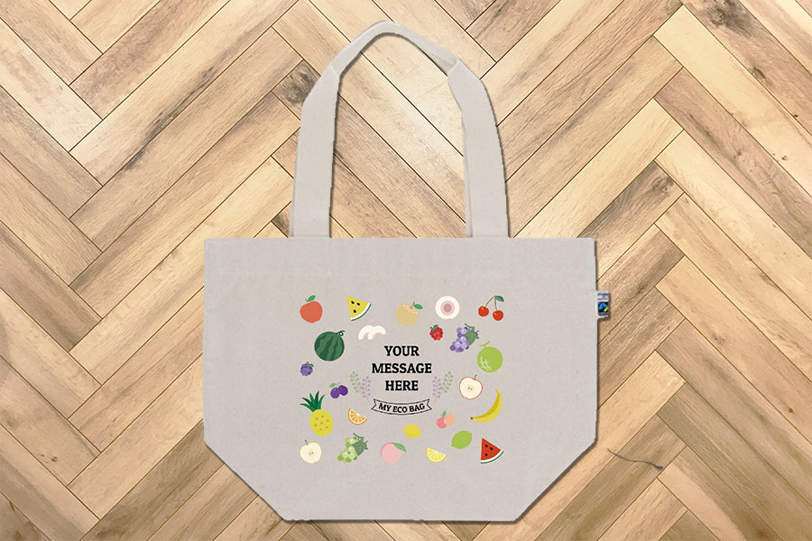 フルーツのイラストがおしゃれなトートバッグをオリジナルでプリント　趣味・ハンドメイドのテンプレート