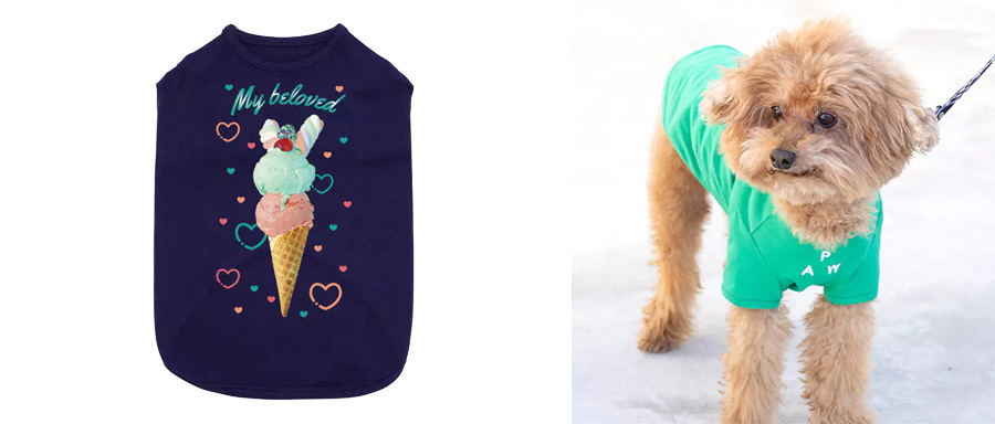 PAW 犬用Tシャツ