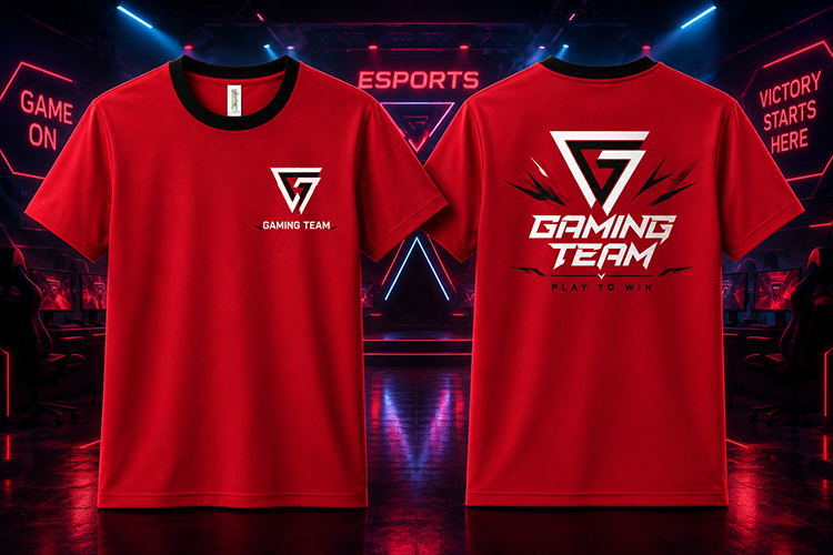 吸汗速乾素材を使用したeスポーツ向けGLIMMER ドライTシャツ