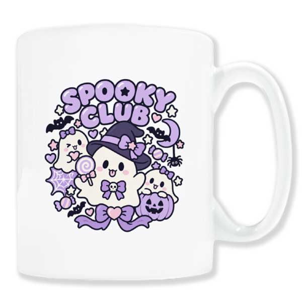 マグカップに約10cmでCute-Spookyロゴを配置した合成イメージ